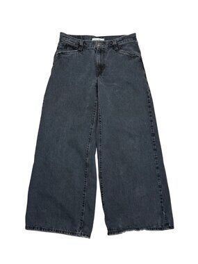 Levi's 94 Baggy Wide Leg Jeans Womens W29 L31 Black Denim High Rise Vintage Wash